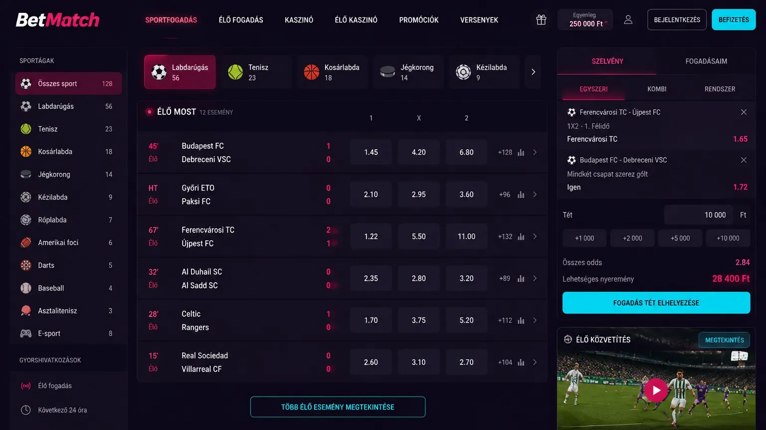 BetMatch regisztráció lépésről lépésre