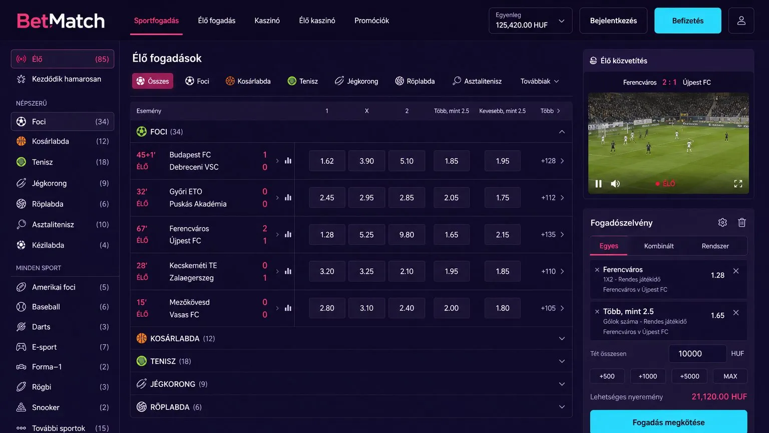 Hogyan regisztrálj a BetMatch oldalon