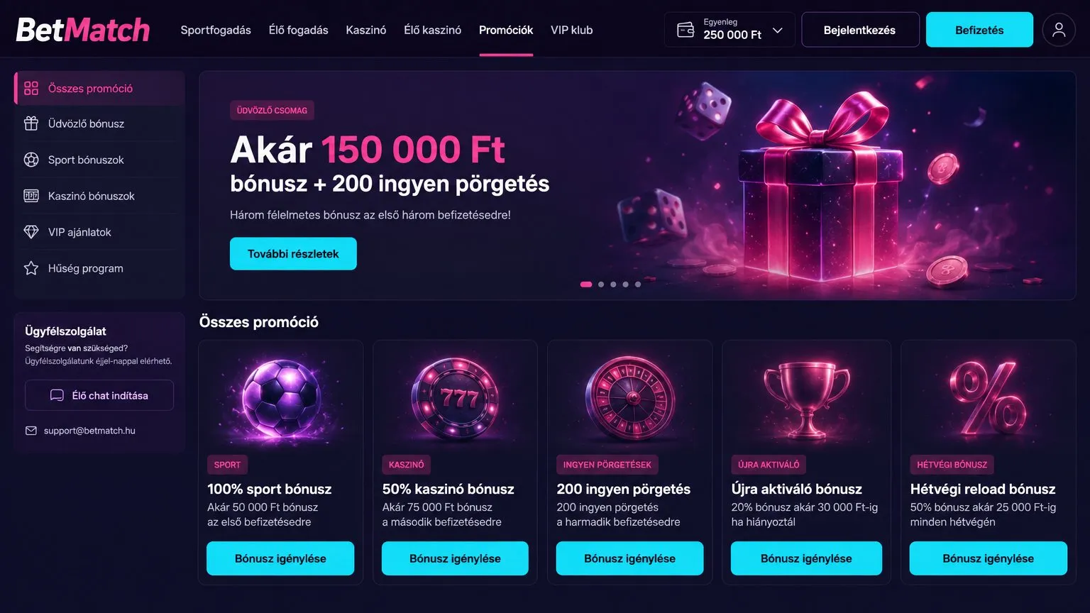 Mi az a BetMatch promóciós kód és hogyan működik